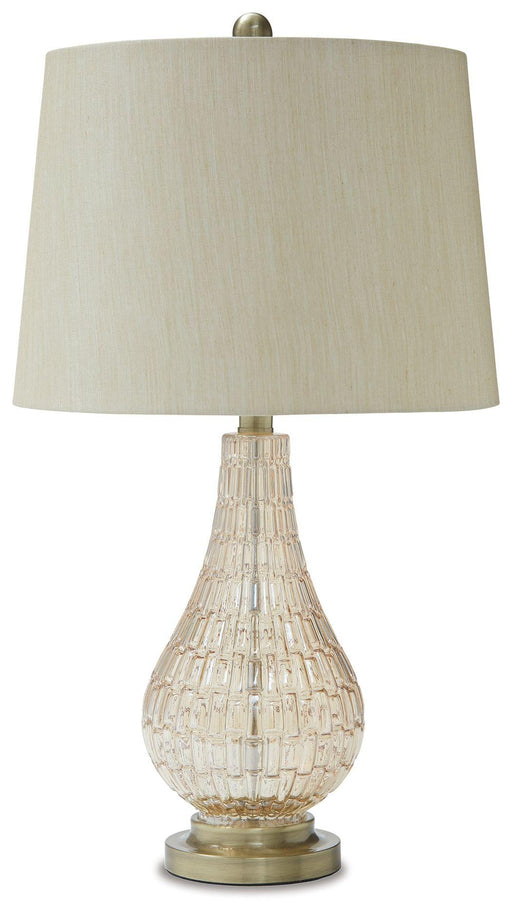 Ashley Latoya Glass Table Lamp (1/CN) - Champagne