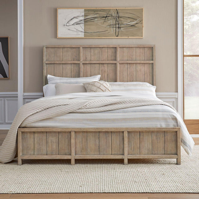 Liberty Furniture Proximity Place - King California Panel Bed - Barley Buff
