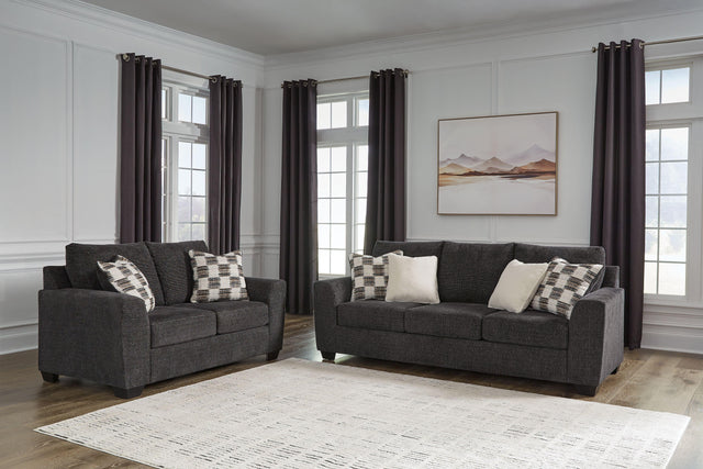 Ashley Loreo - 2 Pc. - Sofa, Loveseat - Ebony