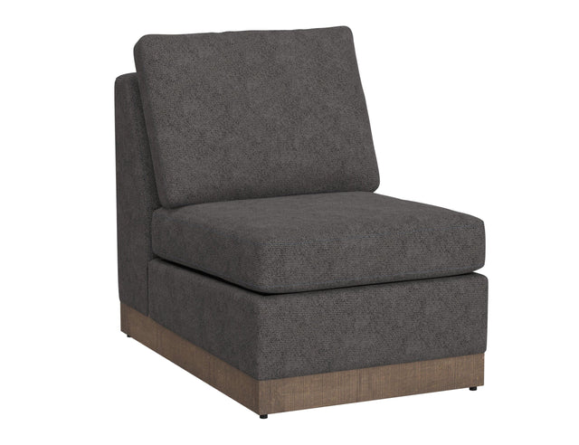 International Furniture Direct Georgia - Armless Chair - Iron Gray