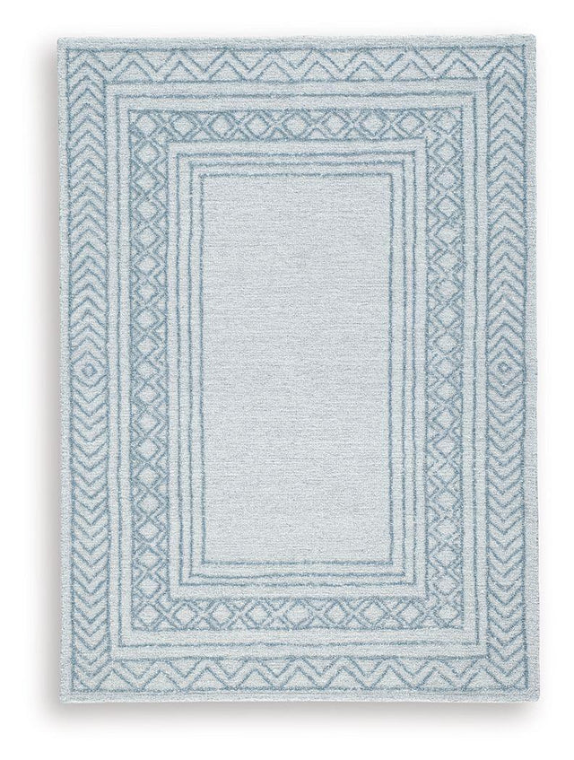Ashley Azelhurst Medium Rug - Blue/Ivory/Gray