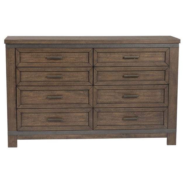 Liberty Furniture Thornwood Hills - 8 Drawer Dresser - Dark Brown