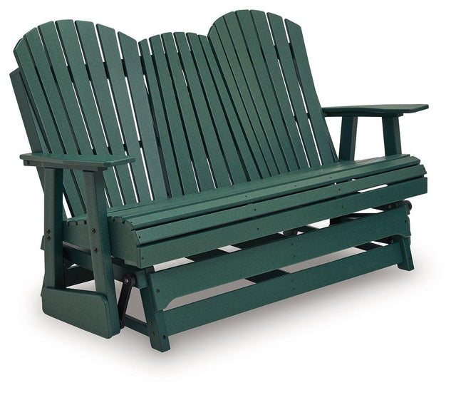 Ashley Shell Beach Loveseat Glider - Green