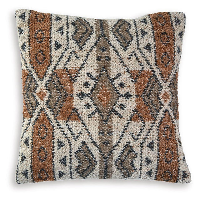 Ashley Kierenworth Pillow (4/CS) - Sienna/Ivory/Black