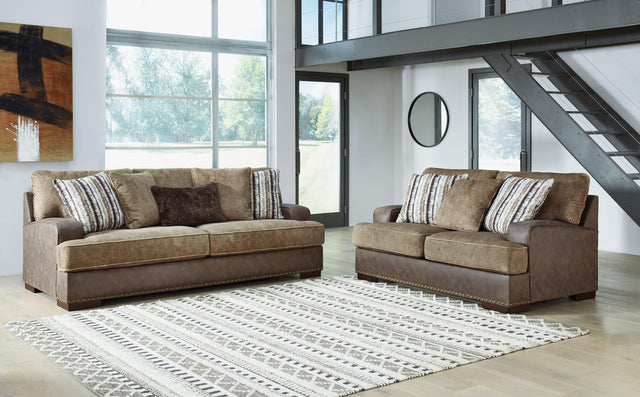 Ashley Alesbury - Chocolate - 2 Pc. - Sofa, Loveseat