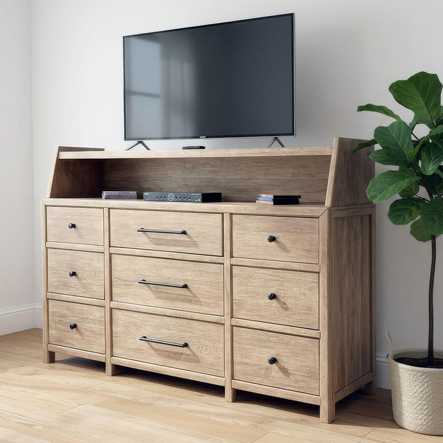 Liberty Furniture Proximity Place - Dresser & Hutch - Light Brown