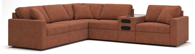 Ashley Modmax - Spice - 6-Piece Sectional With Audio System Console