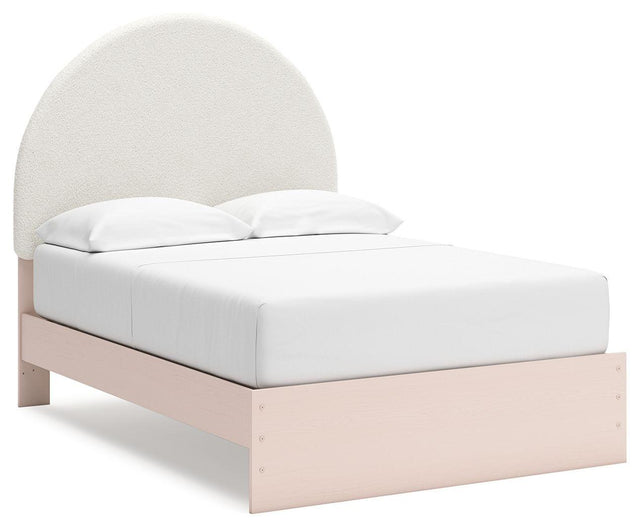 Ashley Wistenpine - Blush - Full Upholstered Panel Bed