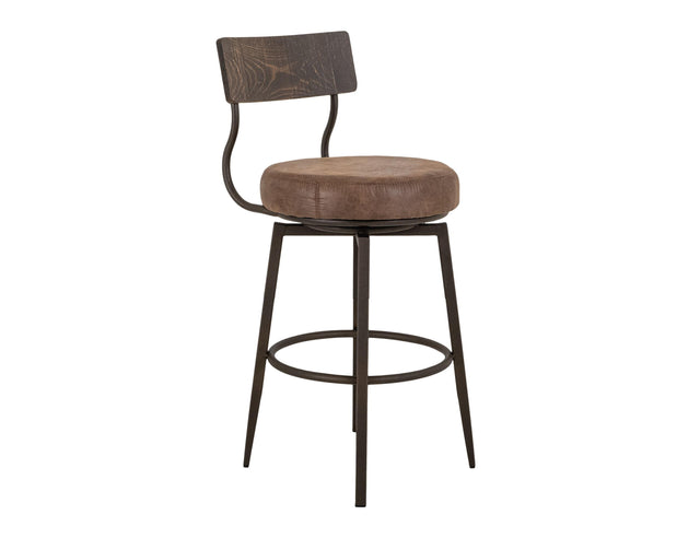 International Furniture Direct Castana - 24" Barstool - Camel Brown