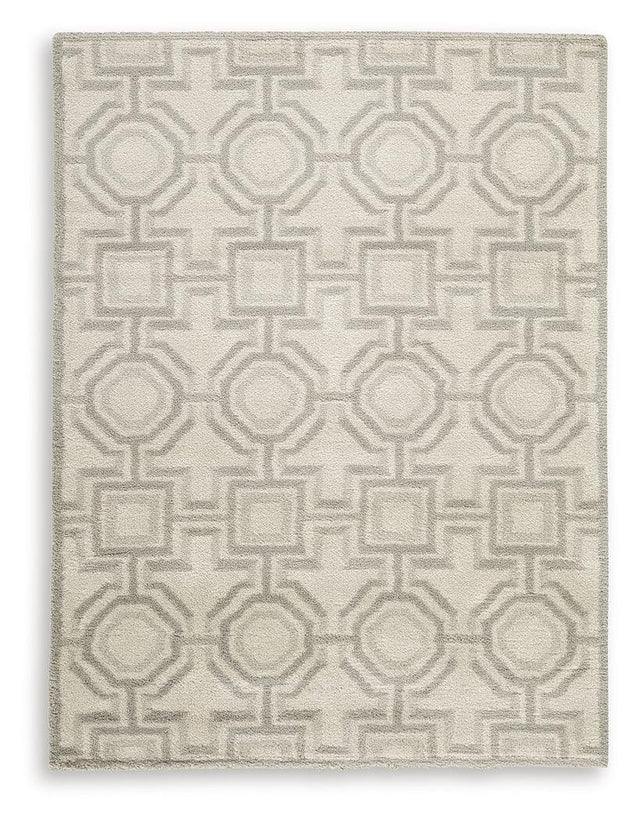 Ashley Maconville Medium Rug - Ivory/Gray