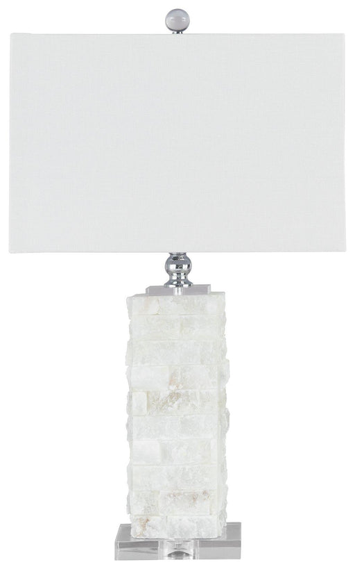 Ashley Malise Alabaster Table Lamp (1/CN) - White