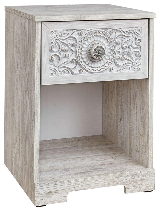 Ashley Paxberry One Drawer Night Stand - Whitewash