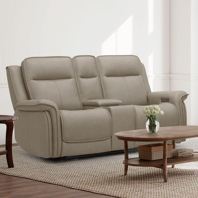 Liberty Furniture Cora - Loveseat With Console P3 & ZG - Aline Cashmere