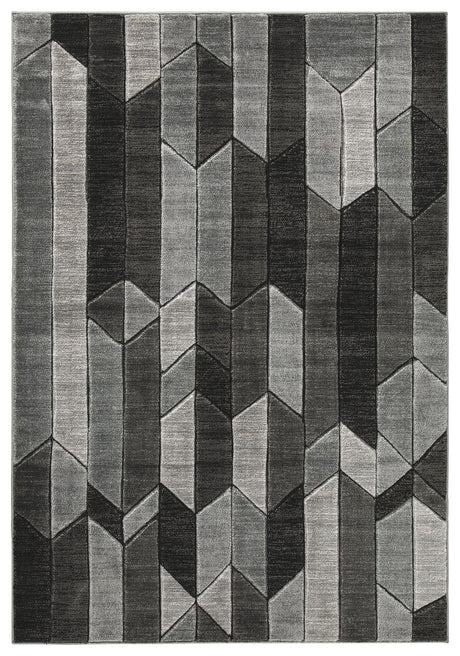 Ashley Chayse Medium Rug - Black/Gray