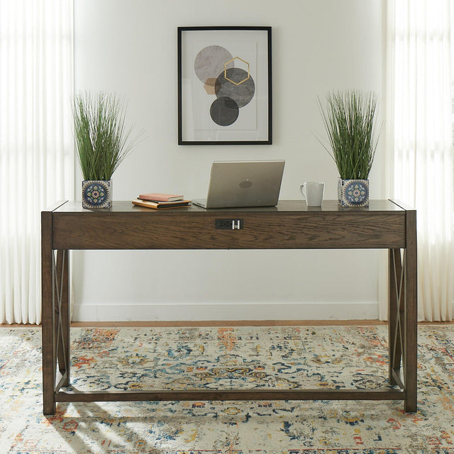 Liberty Furniture Lennox - Console Bar Table - Dark Brown