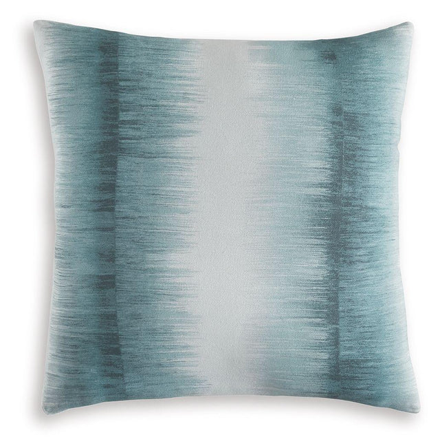 Ashley Elonwich Pillow - Teal/White