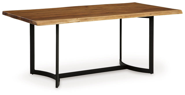 Ashley Fortmaine Rectangular Dining Room Table - Brown/Black