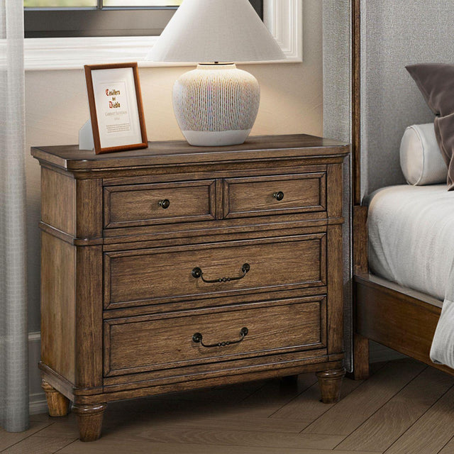 Liberty Furniture Harrison Heights - Nightstand With Charging Station - Sienna