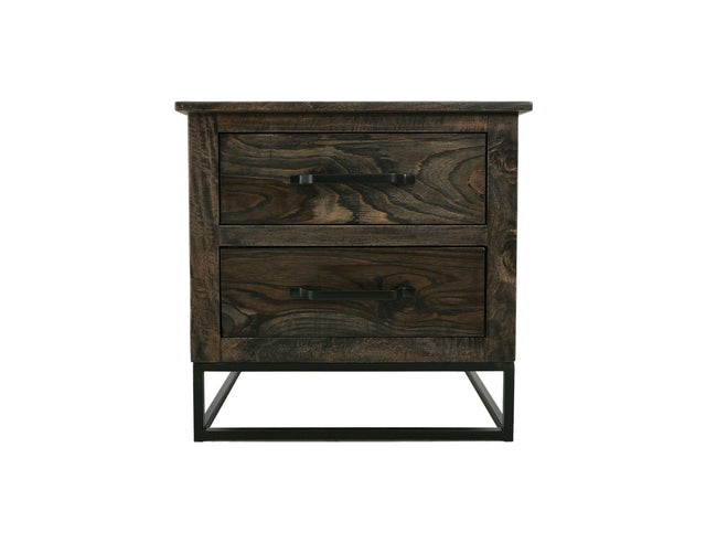 International Furniture Direct Dark Teak - Nightstand - Oil Black