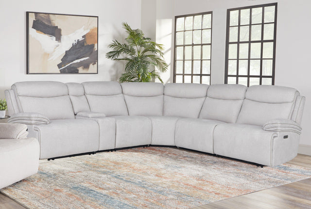 Parker House Alpine - 6 Piece Package Sectional - Snow