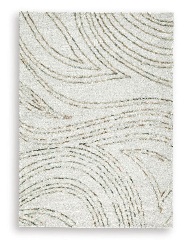 Ashley Deenbury Medium Rug - Ivory/Green/Brown