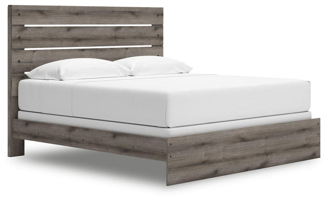 Ashley Graystorm - Brown Gray - King Panel Bed