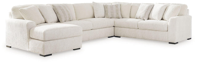 Ashley Chessington - Ivory - 4-Piece Sectional With Laf Corner Chaise