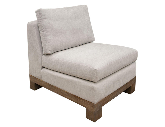 International Furniture Direct Samba - Armless Chair - Agreeable Gray