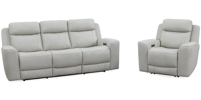 Parker House Calgary - Power Reclining Sofa And Recliner - Stone