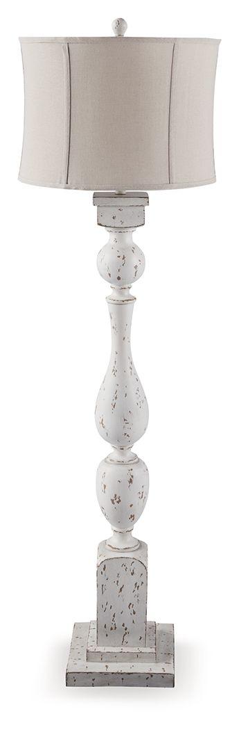 Ashley Madsbrook Poly Floor Lamp (1/CN) - Antique White