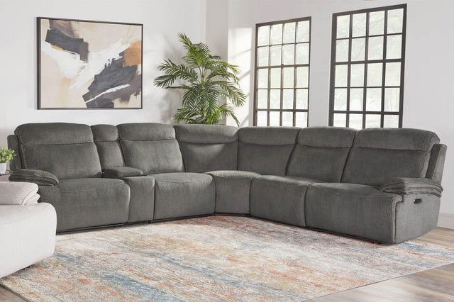 Parker House Alpine - 6 Piece Package Sectional - Midnight
