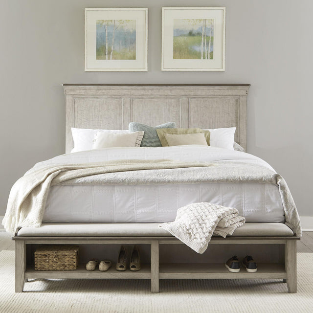Liberty Furniture Ivy Hollow - King Storage Bed - White