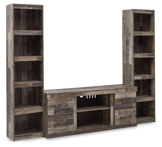 Ashley Derekson - Multi Gray - 3-Piece Entertainment Center