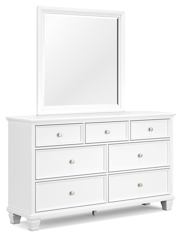 Ashley Fortman - White - Dresser And Mirror