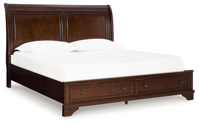 Ashley Trellington - Brown - Queen Sleigh Storage Bed