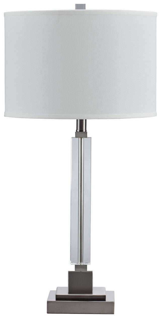 Ashley Deccalen Crystal Table Lamp (1/CN) - Clear/Silver Finish