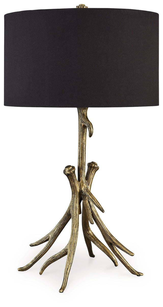 Ashley Josney Metal Table Lamp (1/CN) - Antique Gold Finish
