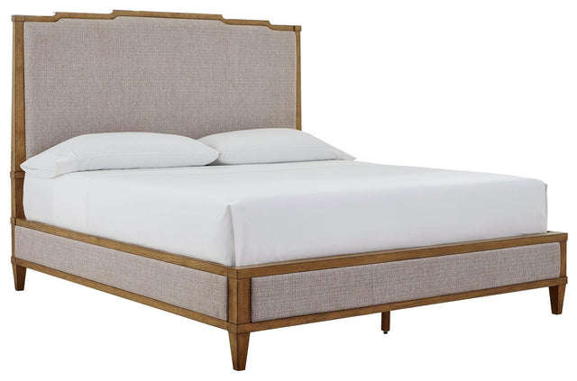 Ashley Sharlance - Light Brown - King Upholstered Panel Bed