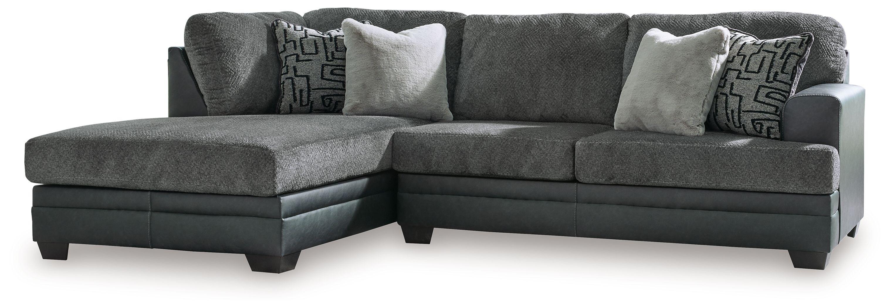 Ashley Brixley Pier - Graphite - 2-Piece Sectional With Laf Corner
