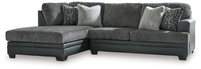 Ashley Brixley Pier - Graphite - 2-Piece Sectional With Laf Corner Chaise