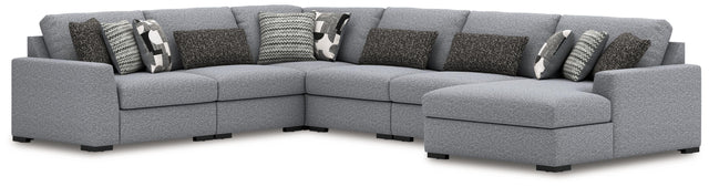 Ashley Bealton - Salt and Pepper - 6-Piece Sectional With RAF Corner Chaise