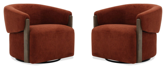 Parker House Finley - Swivel Accent Chair (Set of 2) - Island Rust