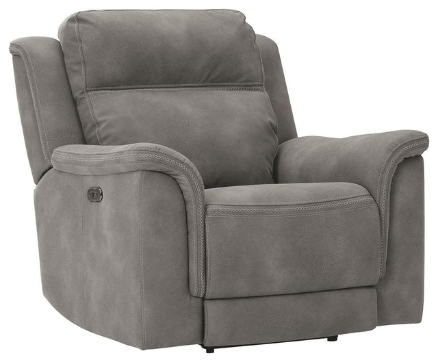 Ashley Next-Gen DuraPella PWR Recliner/ADJ Headrest - Slate