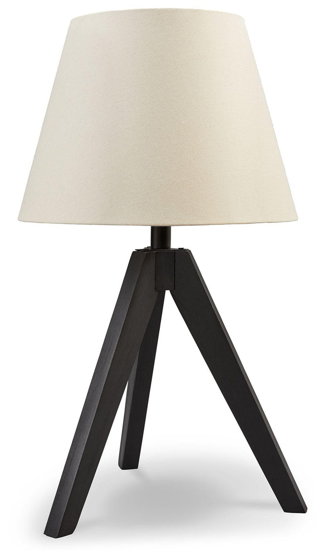 Ashley Laifland Wood Table Lamp (2/CN) - Black