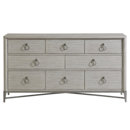 Riverside Furniture Maisie - Eight Drawer Dresser - Pearl Silver