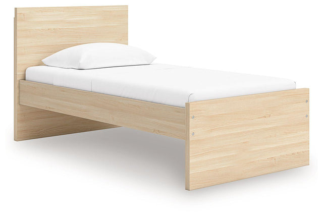 Ashley Onita - Natural - Twin Panel Platform Bed