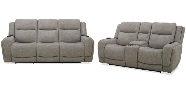 Parker House Penfield - Power Reclining Sofa And Loveseat - Frappe