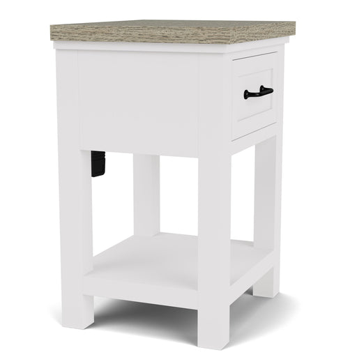 Riverside Furniture Cora - One Drawer Nightstand - White