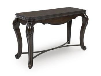 Ashley Maylee Sofa Table - Dark Brown