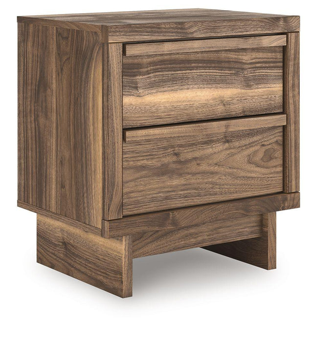 Ashley Chirason Two Drawer Night Stand - Brown